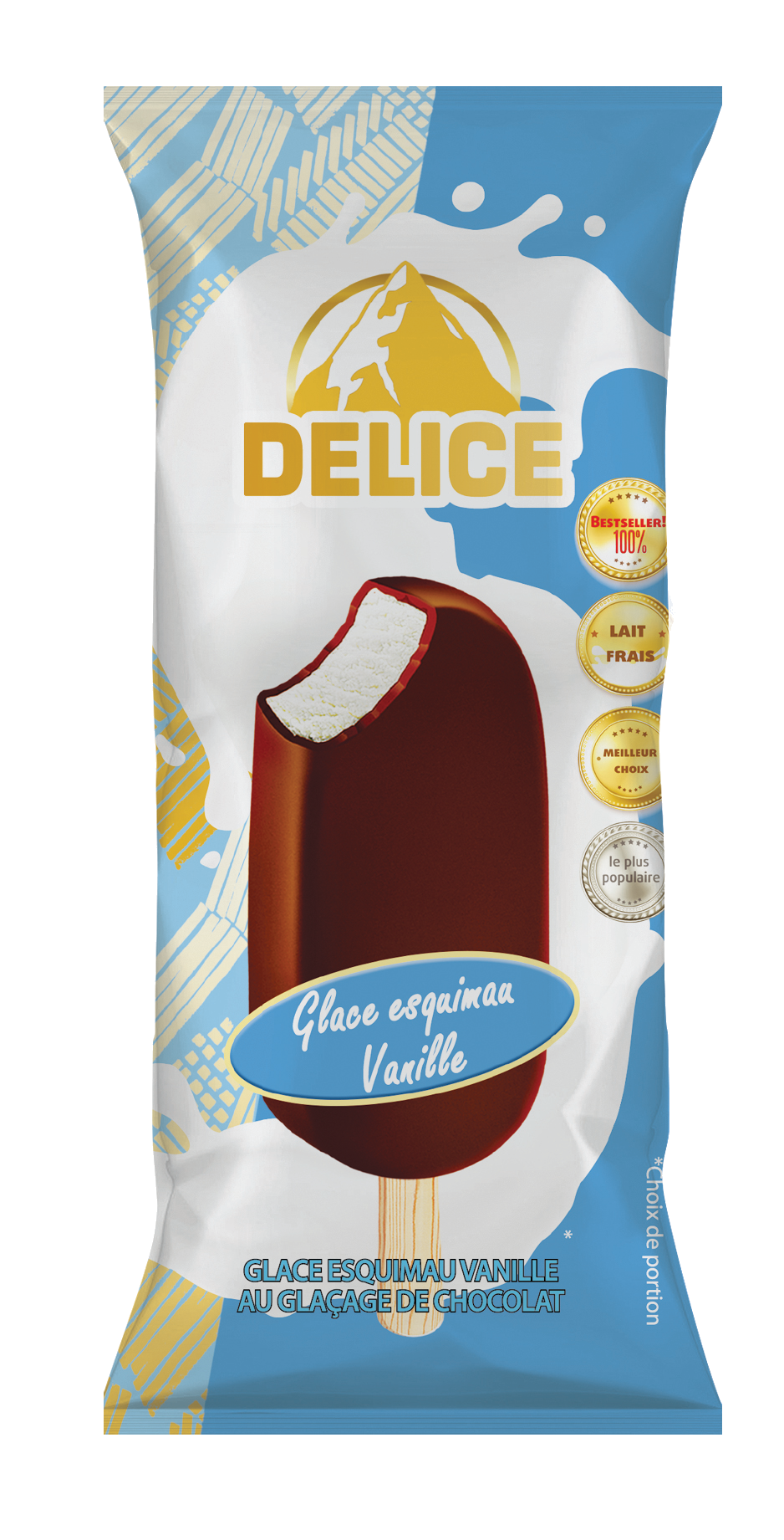 Esquimau vanille enrobé chocolat